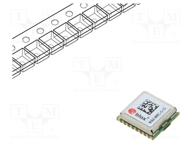 M&oacute;dulo: GPS/BEIDOU, +2,5m, NMEA,UBX, -167dBm, 1,6.