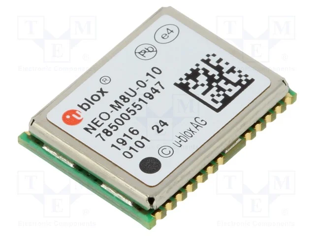 M&oacute;dulo: GPS/BEIDOU, +2,5m, NMEA,UBX, -160dBm, 2,7.