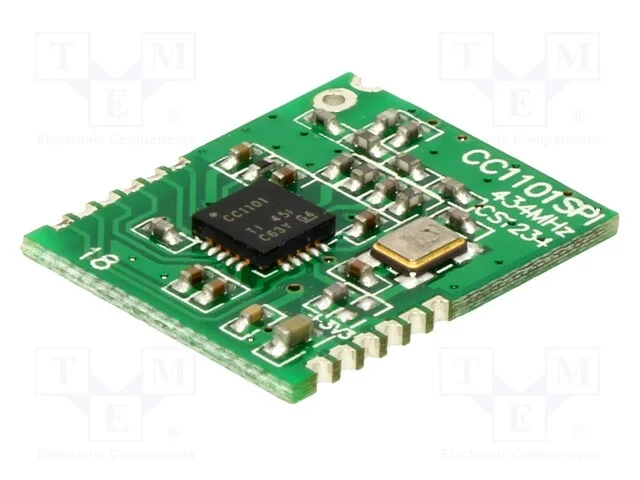M&oacute;dulo: Rf, 434mhz, Spi, -110dbm, 1,8&divide;3,6vdc, 10dbm, Smd, 15x18mm