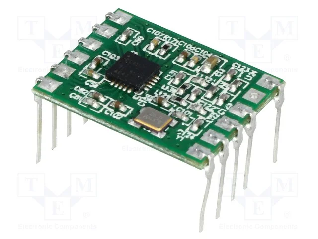 M&oacute;dulo: Rf, 434mhz, Spi, -110dbm, 1,8&divide;3,6vdc, 10dbm, Tht, 29/15ma