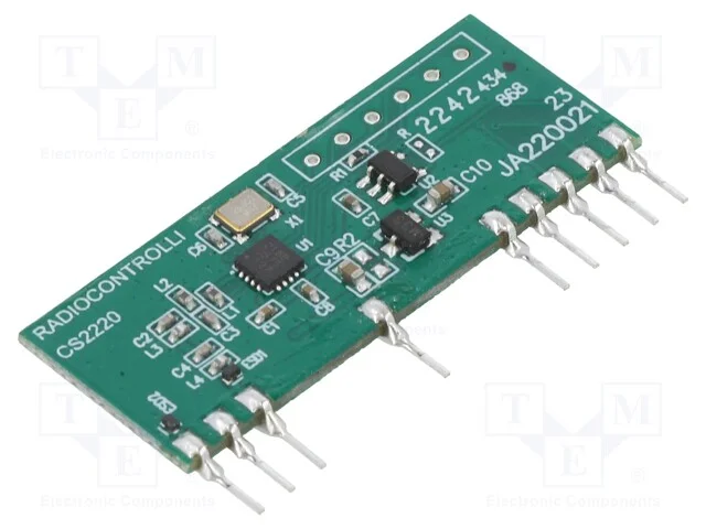 M&oacute;dulo: Rf, Receptor Fm, Fsk, 433,92mhz, -118dbm, 4,5&divide;5,5vdc, Tht