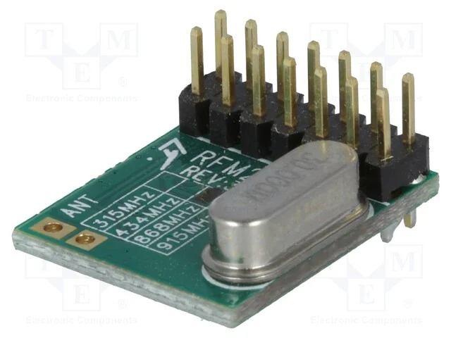 M&oacute;dulo: Rf, Transceptor Fm, Fsk, 868mhz, Spi, -121dbm, 1,8&divide;3,6vdc