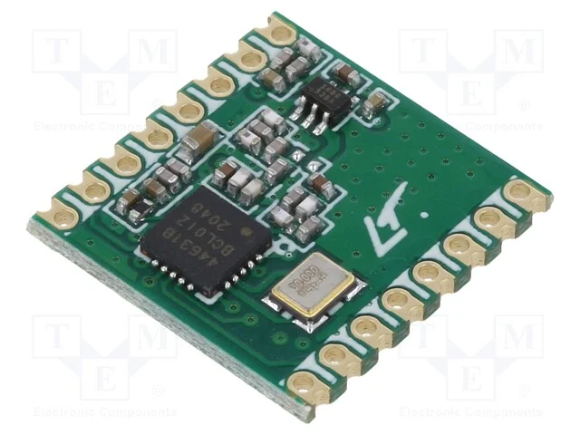 M&oacute;dulo: Rf, Transceptor Fm, Ask,Fsk,Gfsk,Ook, 142&divide;1050mhz, Spi