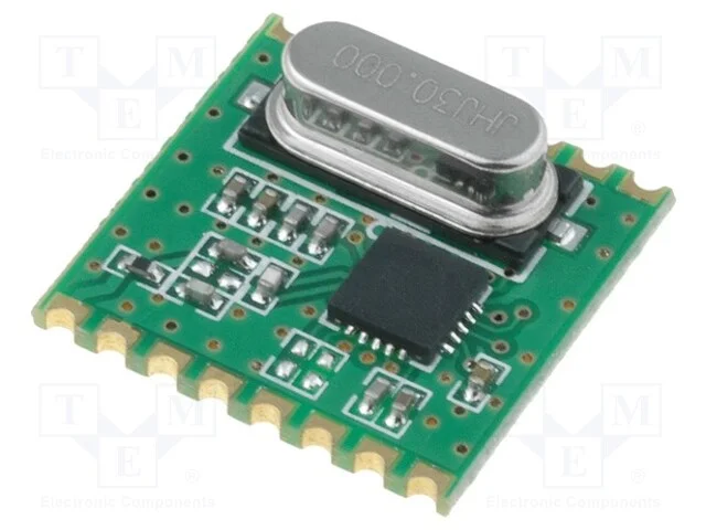 M&oacute;dulo: Rf, Receptor Fm, Fsk, 433,92mhz, Spi, -121dbm, 1,8&divide;3,6vdc