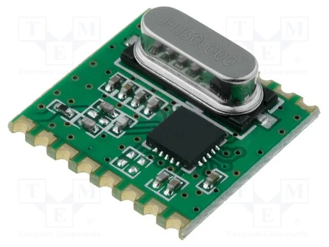 M&oacute;dulo: Rf, Receptor Fm, Fsk, 868mhz, Spi, -121dbm, 1,8&divide;3,6vdc, Smd