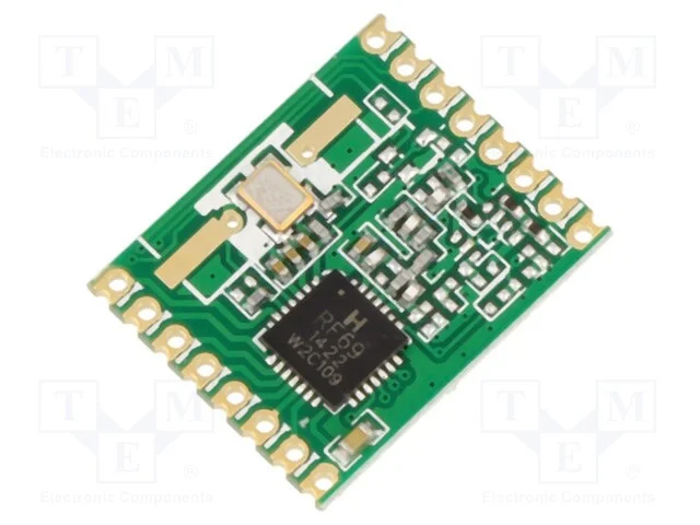 M&oacute;dulo: Rf, Transceptor Fm, Fsk, 433,92mhz, Spi, -120dbm, 13dbm, Smd