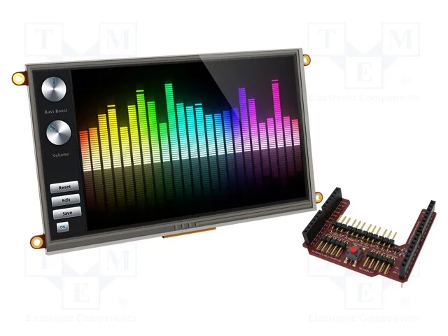 Monitor: TFT, 7, 800x480, Tamanho da janela: 154,.