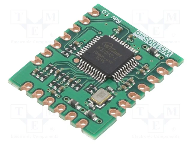 M&oacute;dulo: Ethernet, Comp: W5100s, 3,3vdc, 24x20x2,6mm, Ethernet,Spi