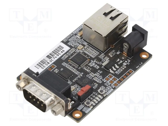 M&oacute;dulo: Ethernet, Comp: Rp2040, Cortex M0+, 3,3vdc, 76x45x15mm