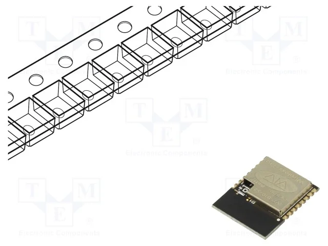 Módulo: Bluetooth Low Energy, GPIO,I2C,I2S,PDM,SP.