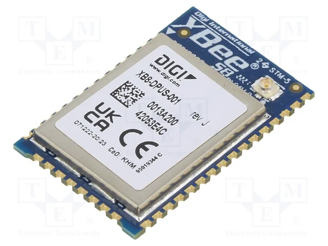 M&oacute;dulo: Rf, U.Fl, Xbee, 863&divide;870mhz, -106dbm, 14dbm, Smd, 48/27ma