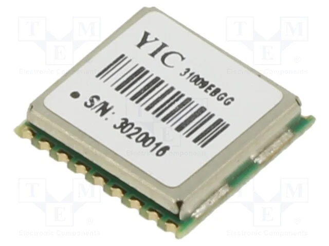 M&oacute;dulo: Gps/Beidou/Galileo/Qzss, +2,5m, Gps, -165dbm, 2,8&divide;4,3vdc