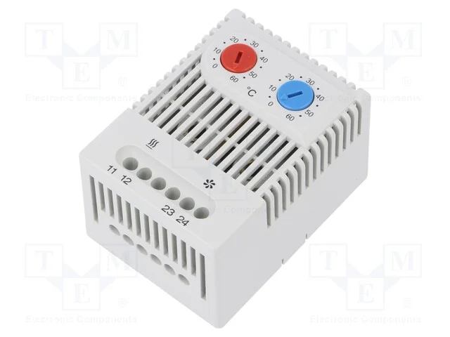 Sensor: Termostato, Nc + No, 10a, 250vac, Grampos de Torção, Ip20