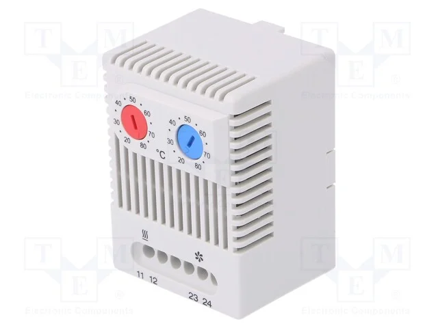 Sensor: Termostato, Nc + No, 10a, 250vac, Grampos de Torção, Ip20