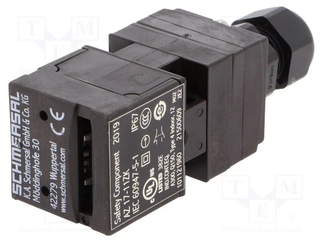 Interruptor de Segurança: de Chave, Az 17, Nc + No, Ip67, Preta