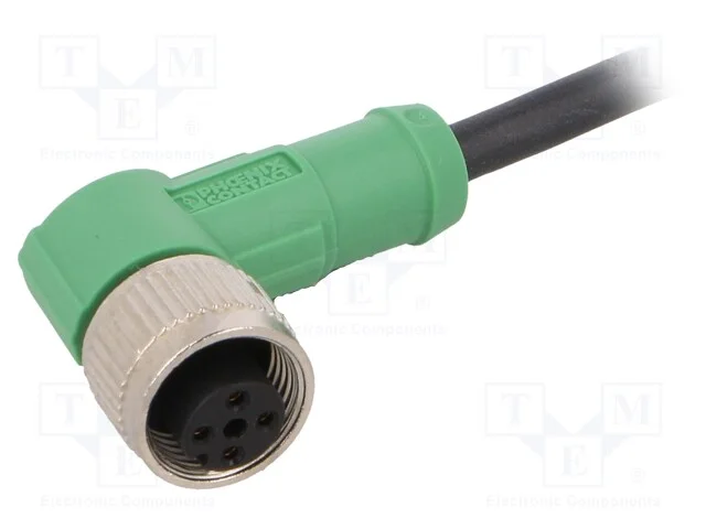 Cabo de Conexão, M12, Pin: 4, Angular, 1,5m, Ficha, 250vac, 4a, Pur