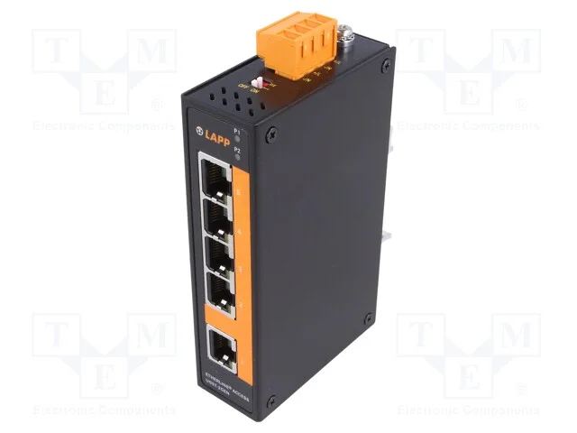 Switch Ethernet, Não Gerido, Número de Portos: 5, 12÷48vdc, Rj45