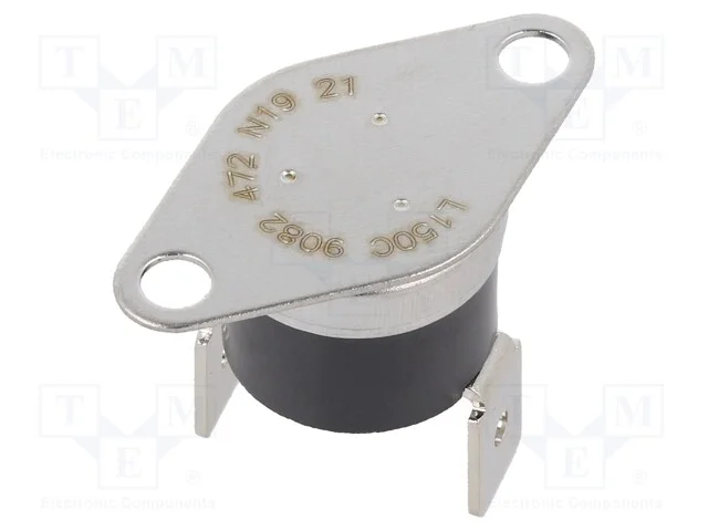 Sensor: Termostato, Nc, 150c, 10a, 240vac, Conectores 6,4mm, +5c