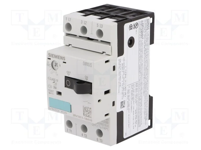 Disjuntor de Motor, 0,75kw, 220÷690vac, para Trilho Din