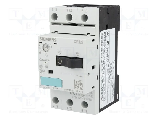 Disjuntor de Motor, 1,5kw, 220÷690vac, para Trilho Din