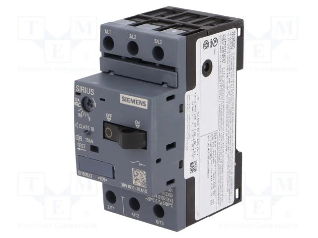 Disjuntor de Motor, 5,5kw, 220÷690vac, para Trilho Din