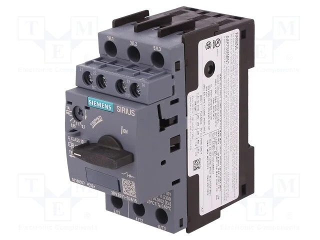 Disjuntor de Motor, 0,25kw, No + Nc, 220÷690vac, para Trilho Din
