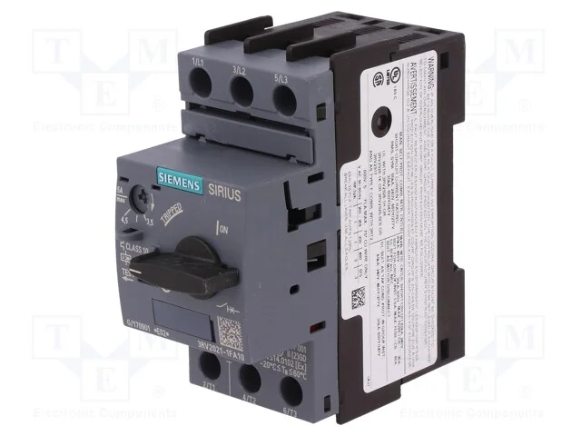 Disjuntor de Motor, 1,5kw, 220÷690vac, para Trilho Din, 3rv2