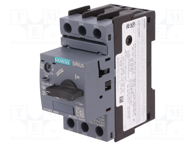 Disjuntor de Motor, 5,5kw, 220÷690vac, para Trilho Din, 3rv2