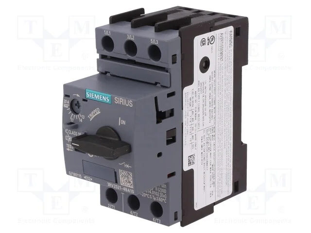 Disjuntor de Motor, 7,5kw, 220÷690vac, para Trilho Din, 3rv2