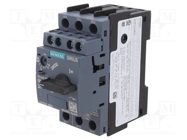 Disjuntor de Motor, 7,5kw, No + Nc, 220÷690vac, para Trilho Din
