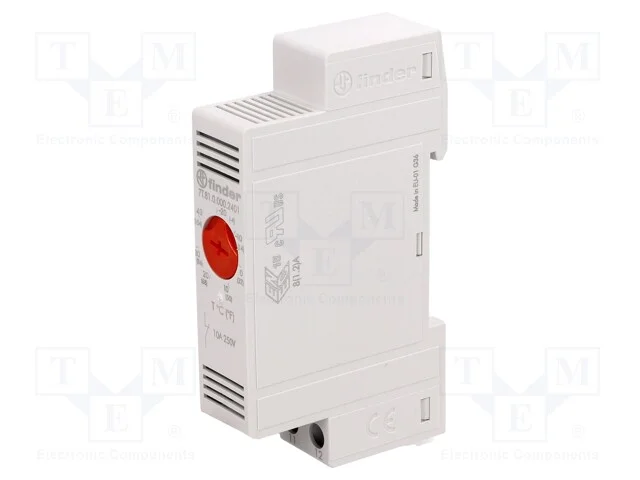 Sensor: Termostato, Nc, 10a, 250vac, Grampos de Torção, 7+4 K, Ip20