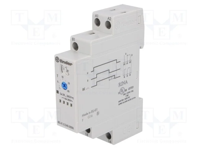Relé temporizado, 0,1s÷24h, SPDT, 250VAC/10A, Ute.