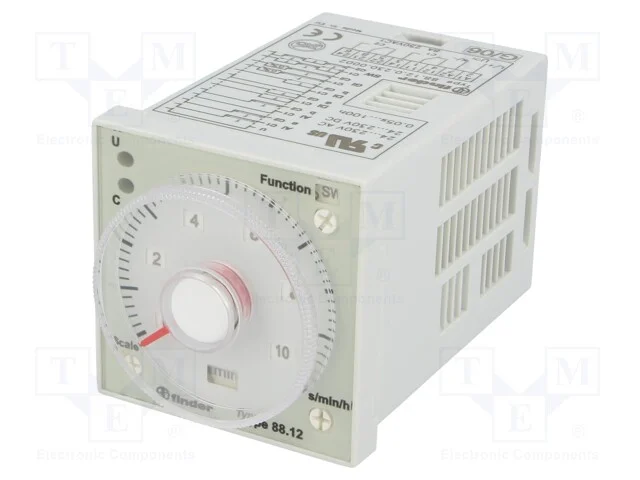 Relé Temporizado, 0,05s÷100h, Dpdt, 250vac/5a, Uten: 24÷230vac