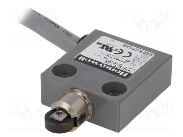 Interruptor Extremo, Rolo Longitudinal Metálico 12,4mm, Spdt