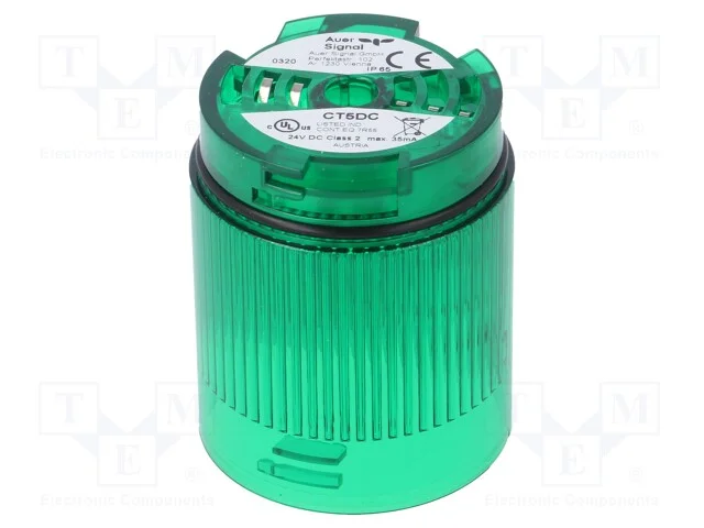 Sinalizador: Luminoso, Led, Verde, 24vdc, Ip65, 50x69mm, -30÷60c