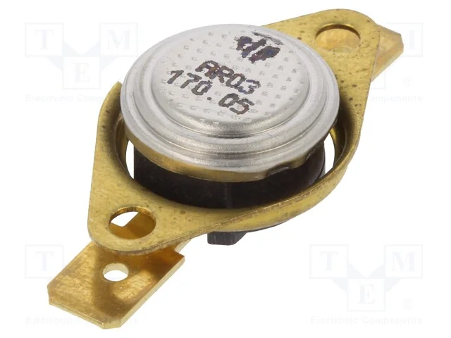 Sensor: Termostato, Spst-Nc, 170c, 16a, 250vac, Conectores 6,3mm