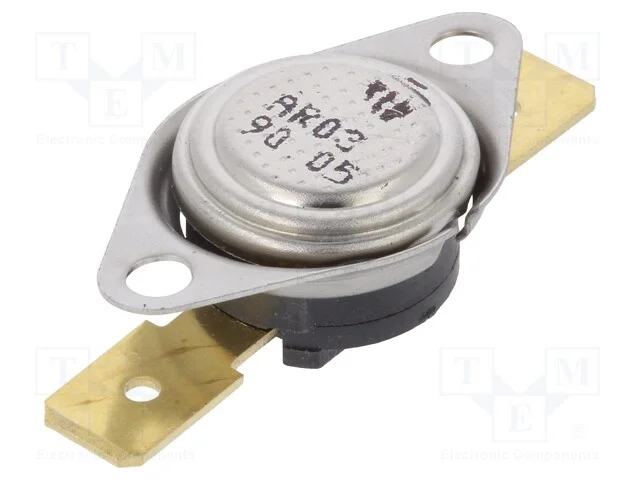 Sensor: Termostato, Spst-Nc, 90c, 16a, 250vac, Conectores 6,3mm