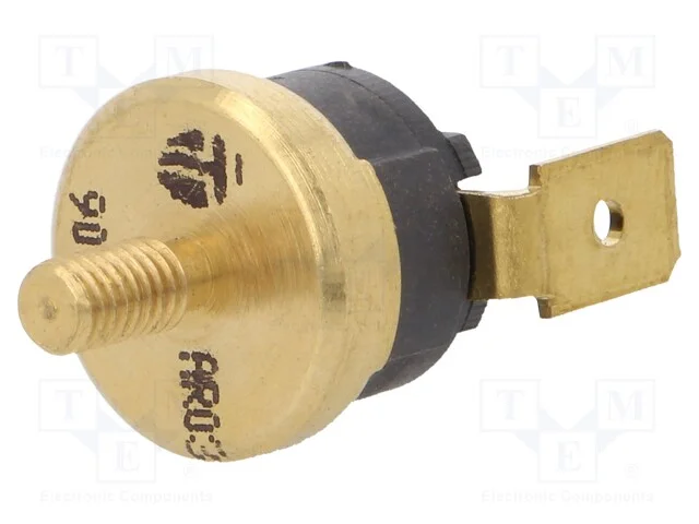 Sensor: Termostato, Spst-Nc, 90c, 16a, 250vac, Conectores 6,3mm
