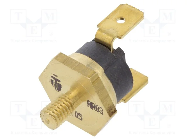 Sensor: Termostato, Spst-Nc, 130c, 16a, 250vac, Conectores 6,3mm