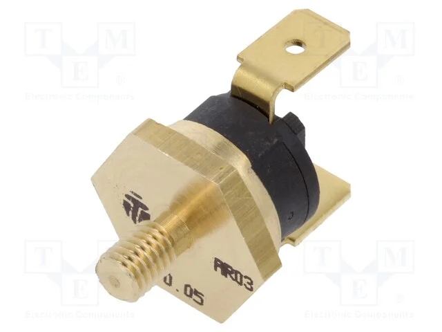 Sensor: Termostato, Spst-Nc, 70c, 16a, 250vac, Conectores 6,3mm