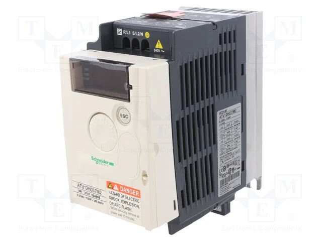 Inversor, 0,37kW, 3x230VAC, Con.el&eacute;ct: grampos de.