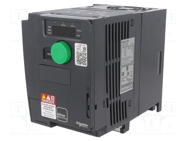 Inversor vectorial, 1,1kW, 3x400VAC, 3x380÷500VAC.