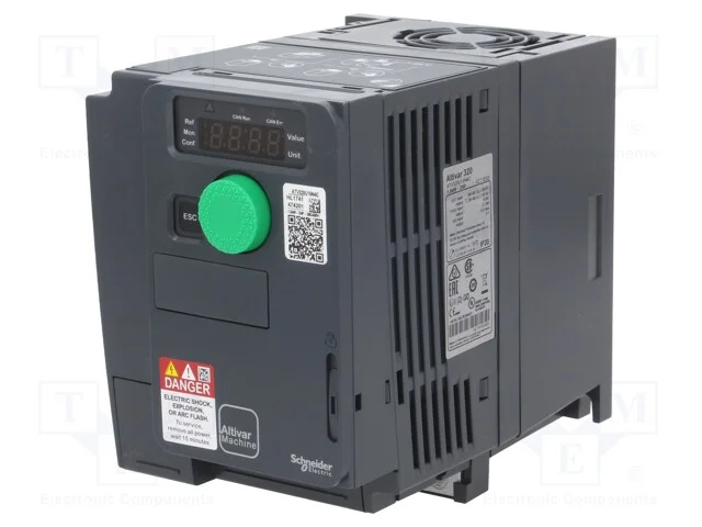Inversor Vectorial, 1,5kw, 3x400vac, 3x380&divide;500vac, 0&divide;10v, In: 9