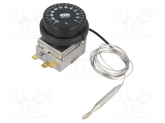 Sensor: Termostato com Capilar, Spdt, 10a, 400vac, +4c, 0÷220c