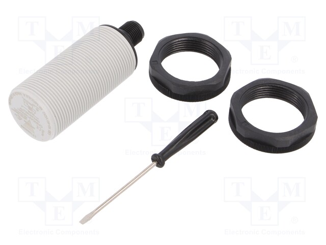 Sensor: Capacitivo, Cobertura: 0÷16mm, Out: Pnp / No + Nc, Mat: Pbt