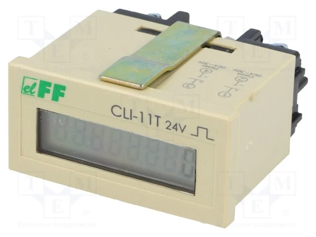 Contador: electrónico, LCD, impulsos, 0÷999999, I.