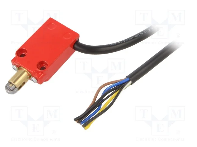 Interruptor Extremo, Rolo de Metal 10mm, No + Nc, 10a, Cabo 1m