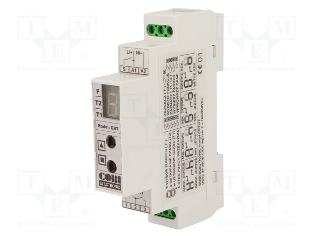Rel&eacute; Temporizado, &Acirc;mbito: 0,01s&divide;100h, No X2, 24&divide;250vac, 24&divide;250vdc