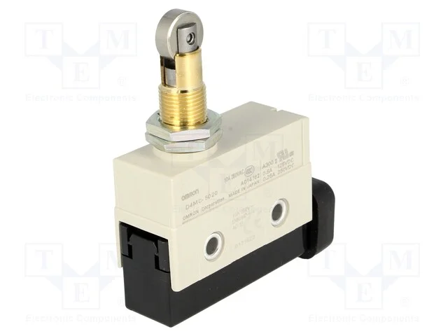 Interruptor Extremo, Haste com Rolo Perpendicular, Spdt, 10a