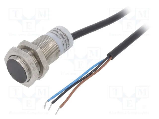 Sensor: Indutivo, Out: Pnp / No, 0&divide;5mm, 10&divide;48vdc, M18, Ip67, 300ma